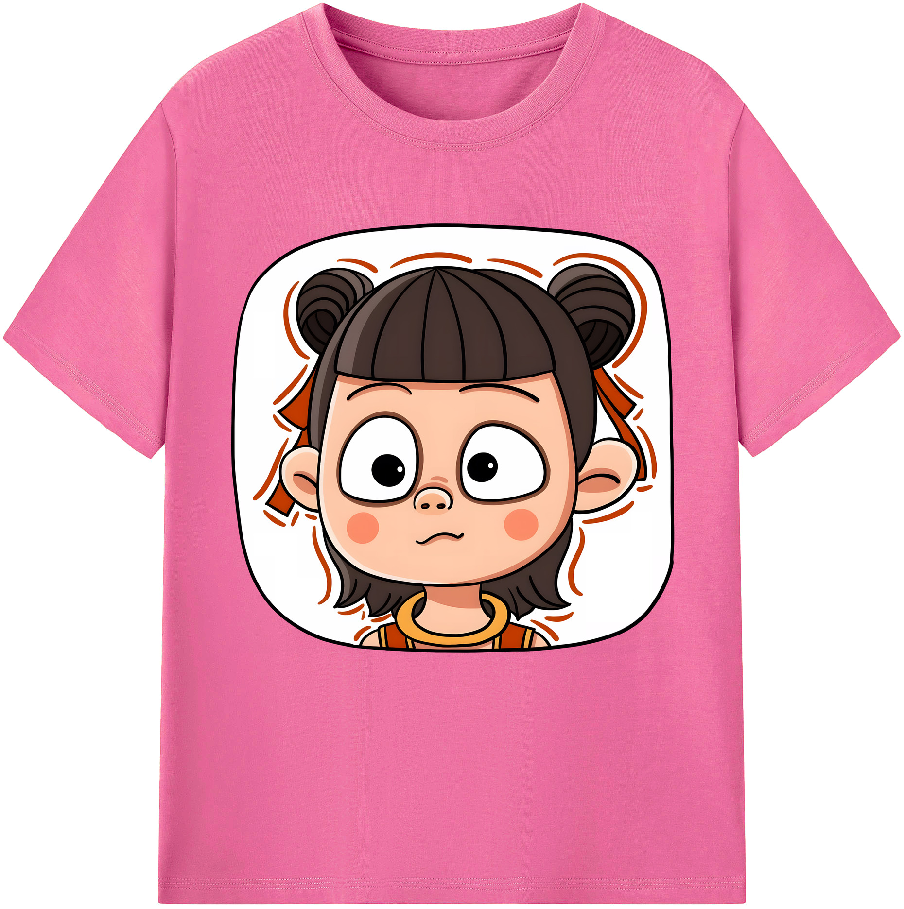 （画像用） Ne Zha 2 ナタ 魔童の大暴れ レディースカジュアルプリントTシャツ（綿100％）